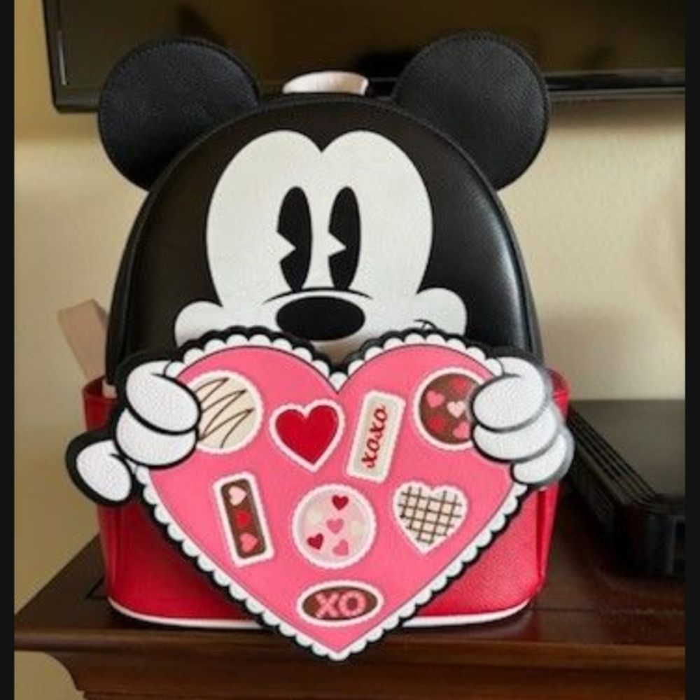 Mickey Mouse Loungefly Backpack - Black and Red
